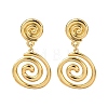 304 Stainless Steel Vortex Spiral Dangle Stud Earrings X-EJEW-L304-01G-4