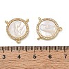 Brass Micro Pave Clear Cubic Zirconia Chandelier Component Links CU-CBA5585-03G-04-3