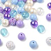 40Pcs 8 Styles Acrylic Beads OACR-FS0004-11-1