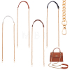 WADORN 4Pcs 4 Colors Imitation Leather Crossbody Long Purse Straps FIND-WR0009-03G-1