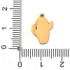 304 Stainless Steel Enamel Pendants STAS-K329-13G-3
