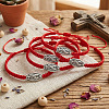 5Pcs Adjustable Braided Nylon Cord Bracelets UC0201-3-1