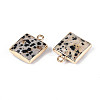 Natural Dalmatian Jasper Faceted Pendants G-T139-95B-2