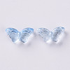 Transparent Spray Painted Glass Beads GLAA-S190-018A-05-2