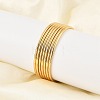 Ion Plating(IP) 7Pcs Fashion 304 Stainless Steel Plain Bangles BJEW-L664-022B-G01-8