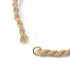 Braided Cotton Cord Bracelet Making MAK-L043-02G-19-2