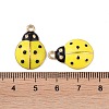 Alloy Enamel Pendants ENAM-R149-14B-G-3