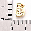 Brass Micro Pave Cubic Zirconia Charms KK-N254-217G-D-3