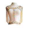 Clear AB Acrylic & Alloy Tassel Sexy Jewelry Night Shop Shoulder Body Chains for Women WG261D8-05-1