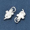 925 Sterling Silver Flower Charms STER-A050-05S-2