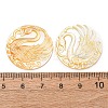 Natural Yellow Shell Carved Cabochons SHEL-G024-03B-3