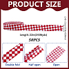 Polyester Tartan Pattern Ribbon OCOR-WH0078-540B-2