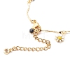 Brass Enamel Charm Bracelets BJEW-JB05957-3