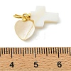 Natural Shell Pendants PALLOY-JF05398-3