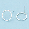 Brass Ear Stud Findings KK-S336-33S-1