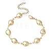 304 Stainless Steel Teardrop Link Chains Bracelets for Women BJEW-JB13427-2