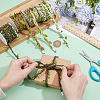 20 Yards 4 Colors Wax Cotton Knitted Cord with Leaf Trimming OCOR-PH0036-42-3