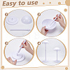 8Pcs Plastic Wig Display Stands ODIS-UN0001-27B-4