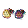 Ion Plating(IP) 304 Stainless Steel Stud Earring Findings STAS-I183-04A-M-2