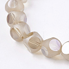 Electroplate Glass Beads Strands LAMP-K029-03E-2