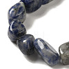 Natural Blue Spot Jasper Beads Strands G-B078-D33-04-3