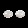 Natural White Jade European Beads G-R488-02H-4