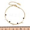 Round 304 Stainless Steel & Rhinestone Charm Bracelets BJEW-B171-08G-3