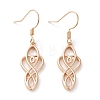 Brass Dangle Earrings EJEW-B002-03G-1