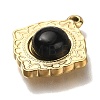 Natural Black Onyx(Dyed & Heated) Pendants STAS-P371-009B-G-2