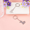 2Pcs 2 Styles 201 Stainless Steel Keychains KEYC-TAD0001-15A-4