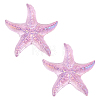 Dyed Natural Quartz Crystal Starfish Display Decorations Figurine Home Decoration DJEW-WH0039-181A-1