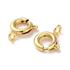 Rack Plating Brass Spring Ring Clasps KK-F090-22G-2