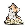 Cartoon Kitten Enamel Pins JEWB-K022-02B-EB-1