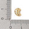 Brass Micro Pave Cubic Zirconia Beads KK-D262-06G-02-2