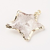 Natural Quartz Crystal Pendants G-G737-20-2