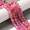 Dyed & Heated Natural Dragon Veins Agate Beads Strands G-P539-A01-02-2