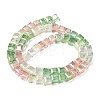 Electroplate Transparent Glass Beads Strands EGLA-K015-14B-2