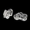 Natural Quartz Crystal Carved Half Hole Beads G-K367-02F-2