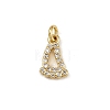 Brass Micro Pave Cubic Zirconia Charms LS-KK-H077-02G-02-1