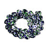 Spray Painted Synthetic Turquoise Beads Strands G-N352-28A-07-2
