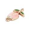 Golden Plated Alloy Enamel Pendants ENAM-L047-01G-01-2