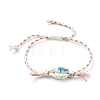 Printed Cowrie Shell Beads Braided Bead Bracelets SH-CJA99F-6