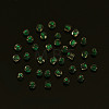Glow in the Dark Luminous Transparent 8/0 Glass Seed Beads SEED-YWC0001-01A-7