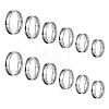 12Pcs 6 Size 201 Stainless Steel Grooved Finger Ring Settings RJEW-TA0001-05P-1