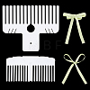 2Pcs 2 Style Plastic Bowknot Knitting Tools DIY-PH0021-49-7