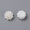 15MM White Flower Resin Cameo Cabochons for Finger Ring Making X-RB772Y-5-2