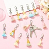 12Pcs 6 Colors Cotton with Polyester Tassel Pendant Decorations HJEW-YW00336-4