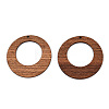 Natural Wenge Wood Pendants WOOD-T023-52B-02-2