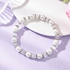 Pearlized Glass Pearl Round Beads Stretch Bracelets for Women BJEW-JB12740-6