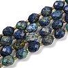 Natural Chrysocolla and Lapis Lazuli Beads Strands G-N342-149I-24-2